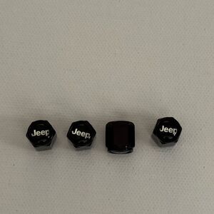 Jeep Valve Stem Caps in Black Set of 4 NWT